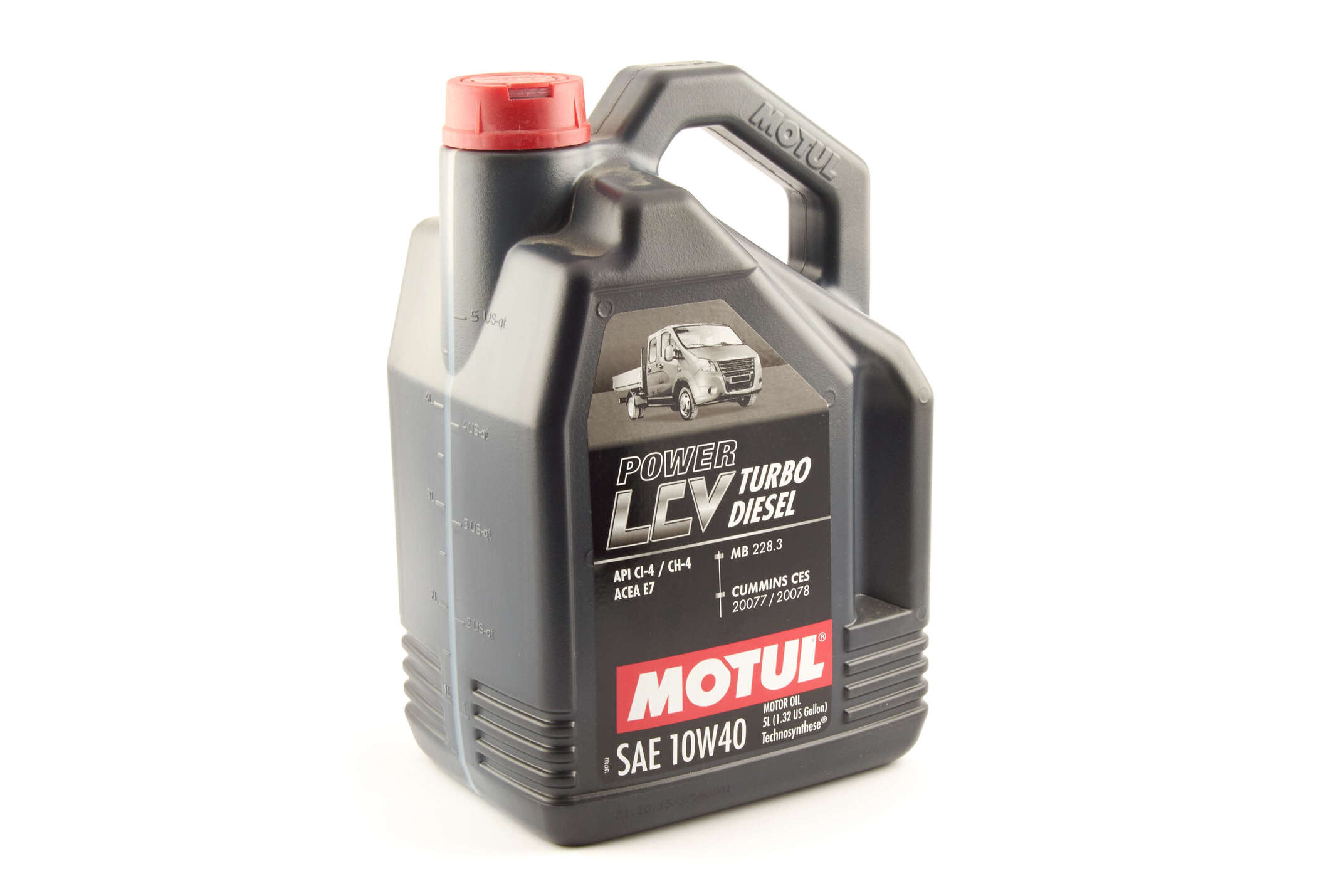 Масло автомобильное, 5л (DIESEL, синтетика, 10W-40, POWER LCV TURBO) MOTUL (#106136)