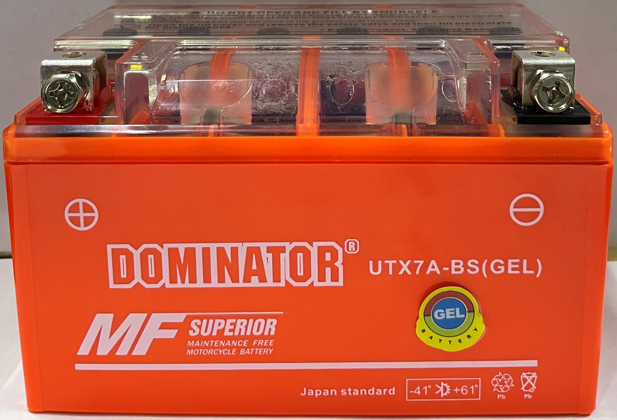 АКБ 12V 7А гелевый (150x87x94) UTX7А-BC DOMINATOR VDK