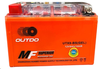 АКБ 12V 9A гелевый (150x69x106) OUTDO VDK