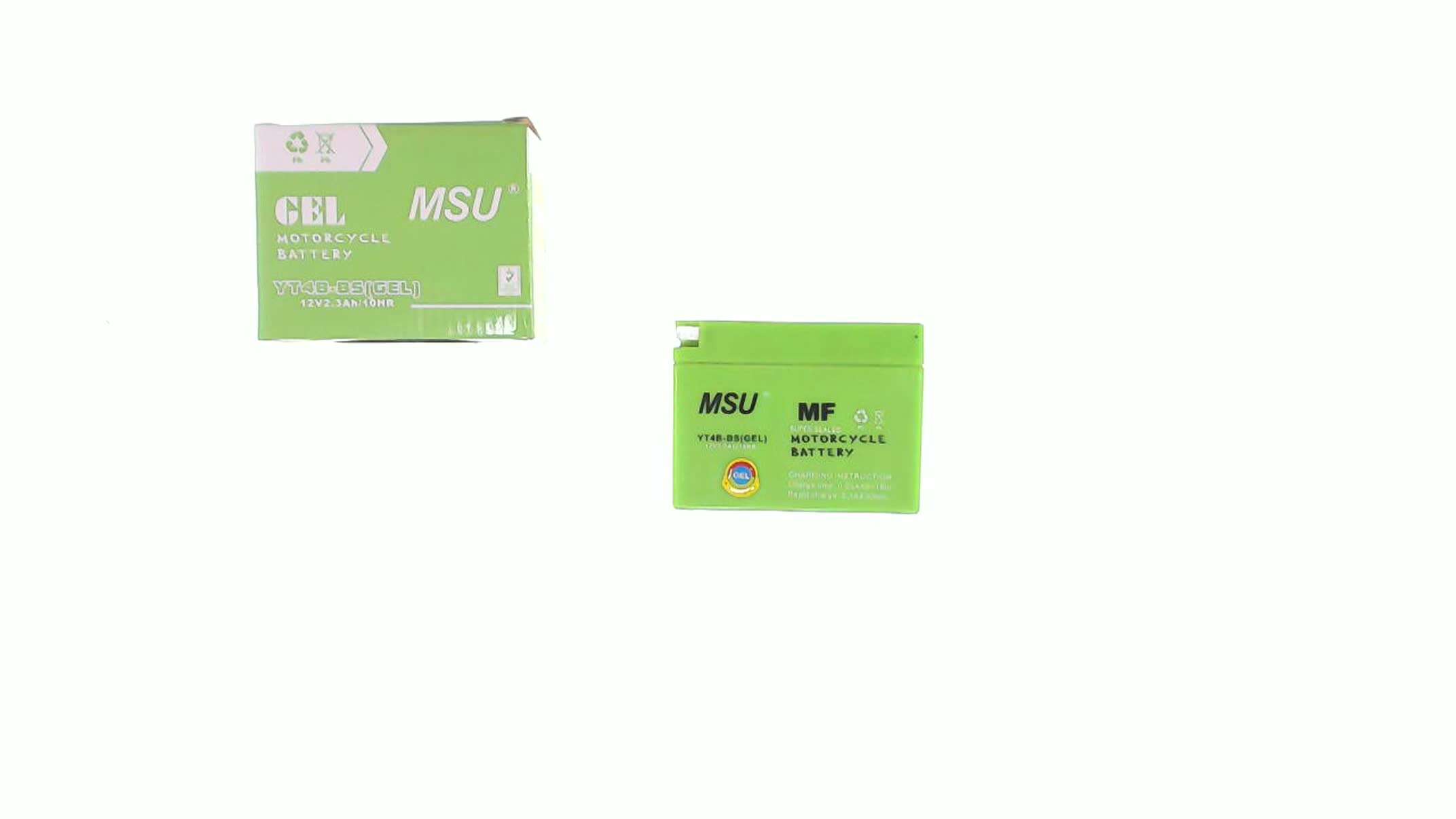 АКБ 12V 2,3А гелевый, Yamaha (113x39x89) MSU (#MSU)