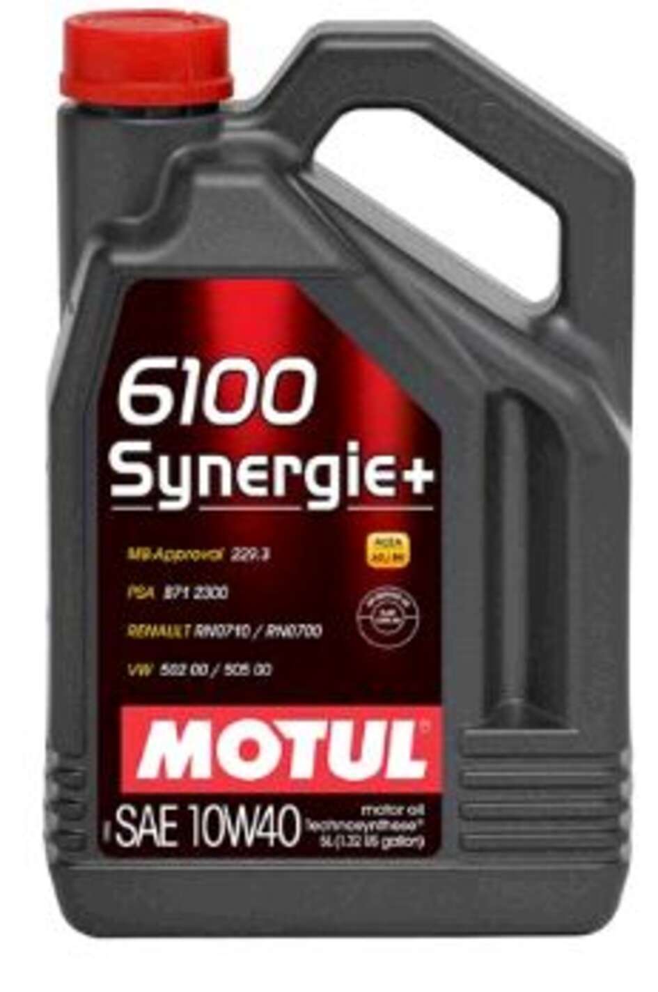 Масло автомобильное, 5л (полусинтетика, 10W-40, 6100 SYNERGIE+) MOTUL (#108647)