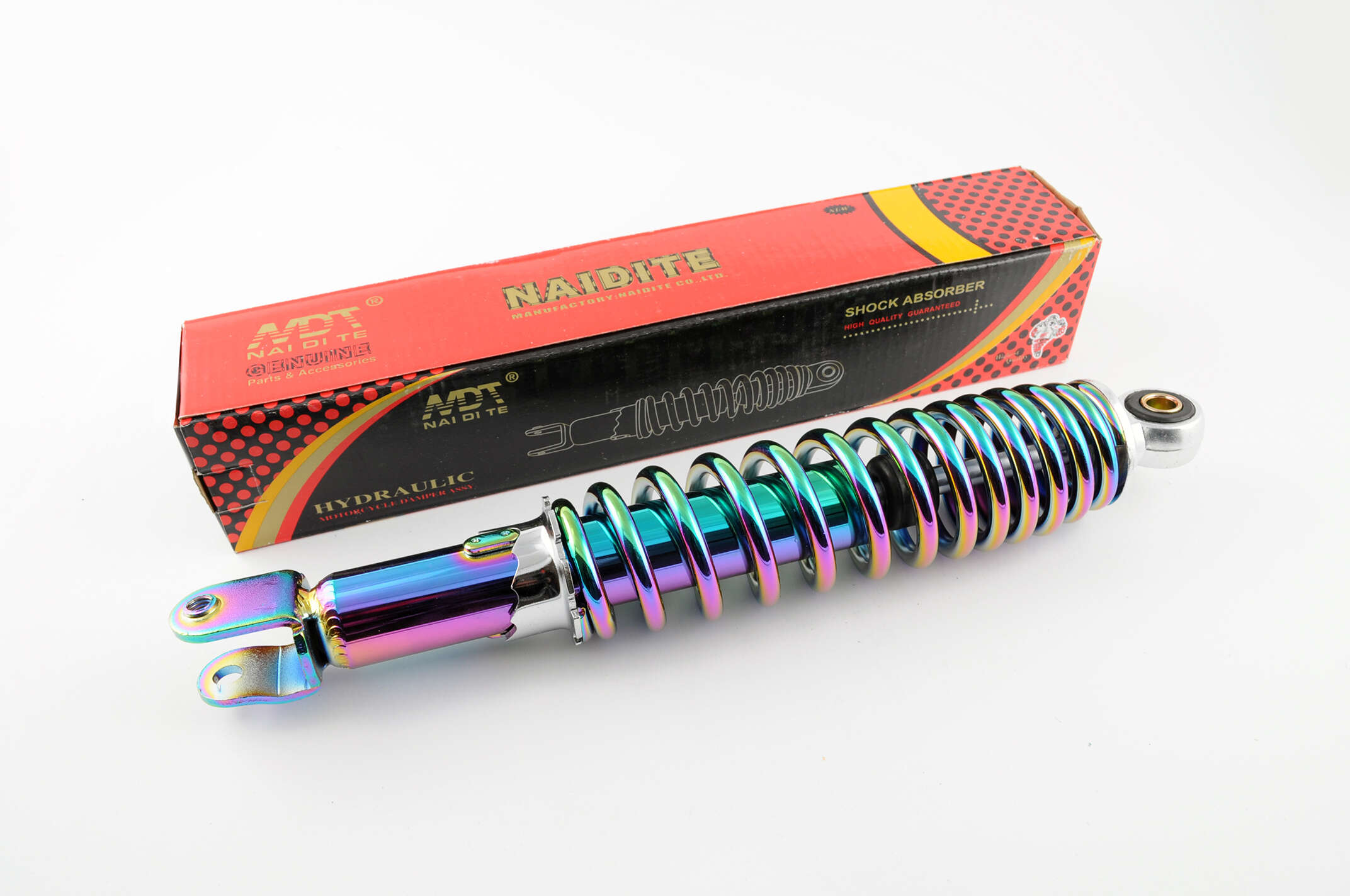 Амортизатор GY6, DIO ZX, LEAD 320mm, регулируемый (плазма) NDT