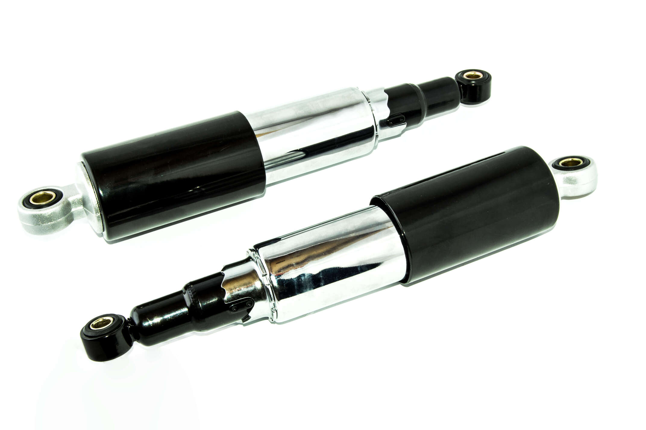 Амортизаторы (пара) ЯВА 320mm, регулируемые, закрытые, черные (TM) EVO