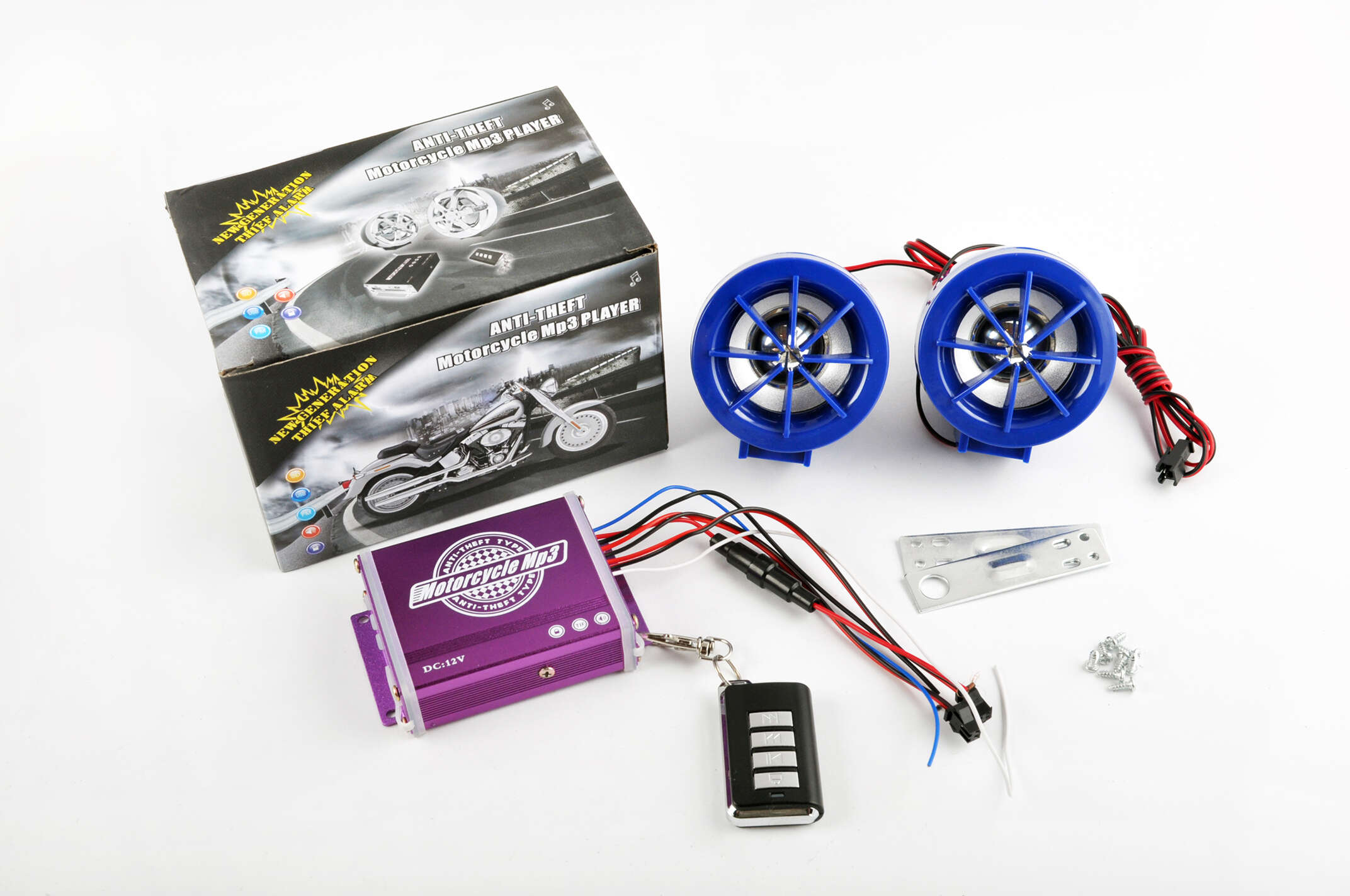 Аудиосистема 2.0 mod:938 (2.5, синие, сигн., МР3/FM/MicroSD, ПДУ, разъем ППДУ 3.5mm)