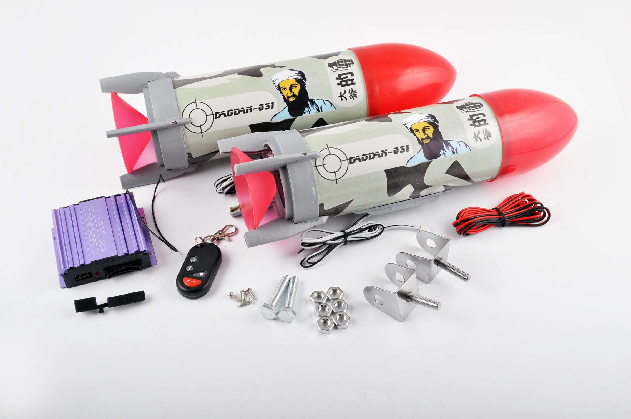 Аудиосистема (3, Усама бен Ладен, сигнализация, FM/МР3/SD/USB, ПДУ) ROCKETS