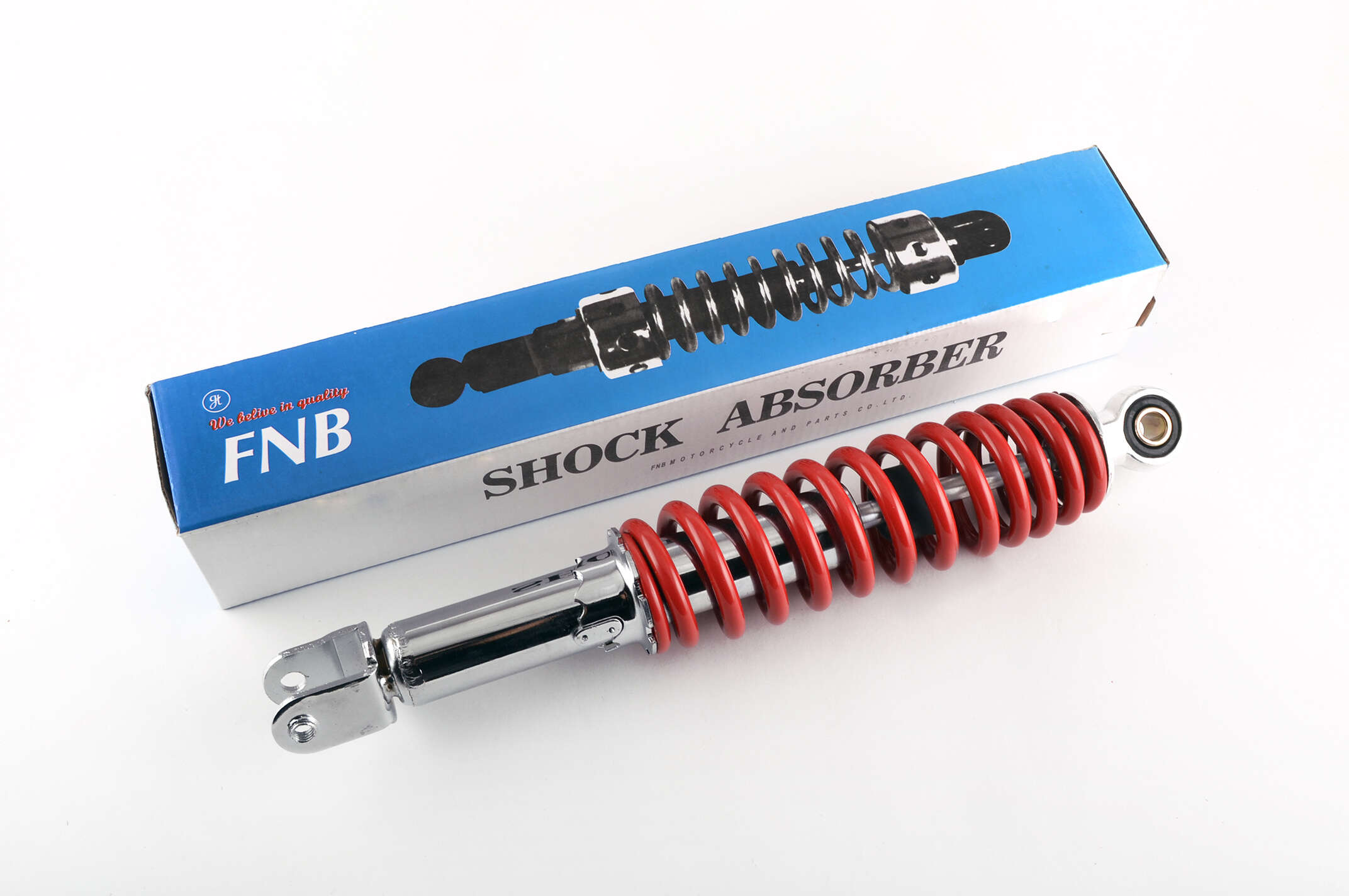 Амортизатор GY6, DIO ZX 325mm, регулируемый (красный) FNB