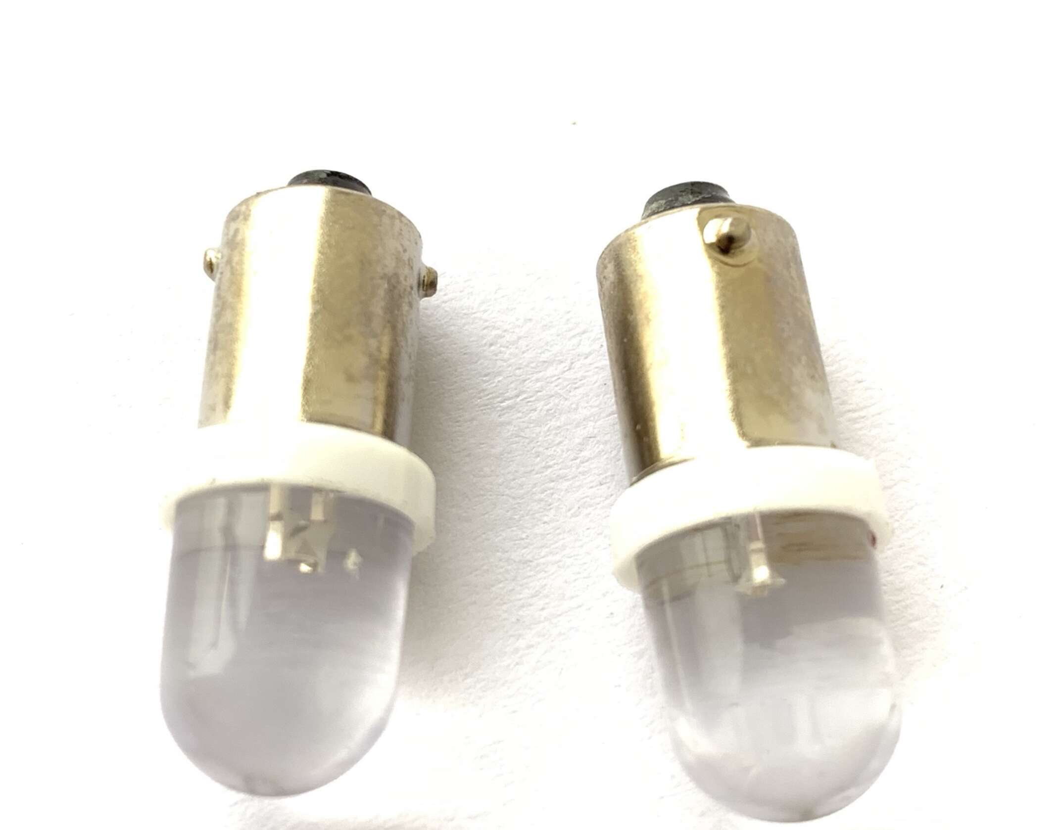 Лампа BA9S (мини) (пара) 12V 3W (габарит, приборы, белая) PLT