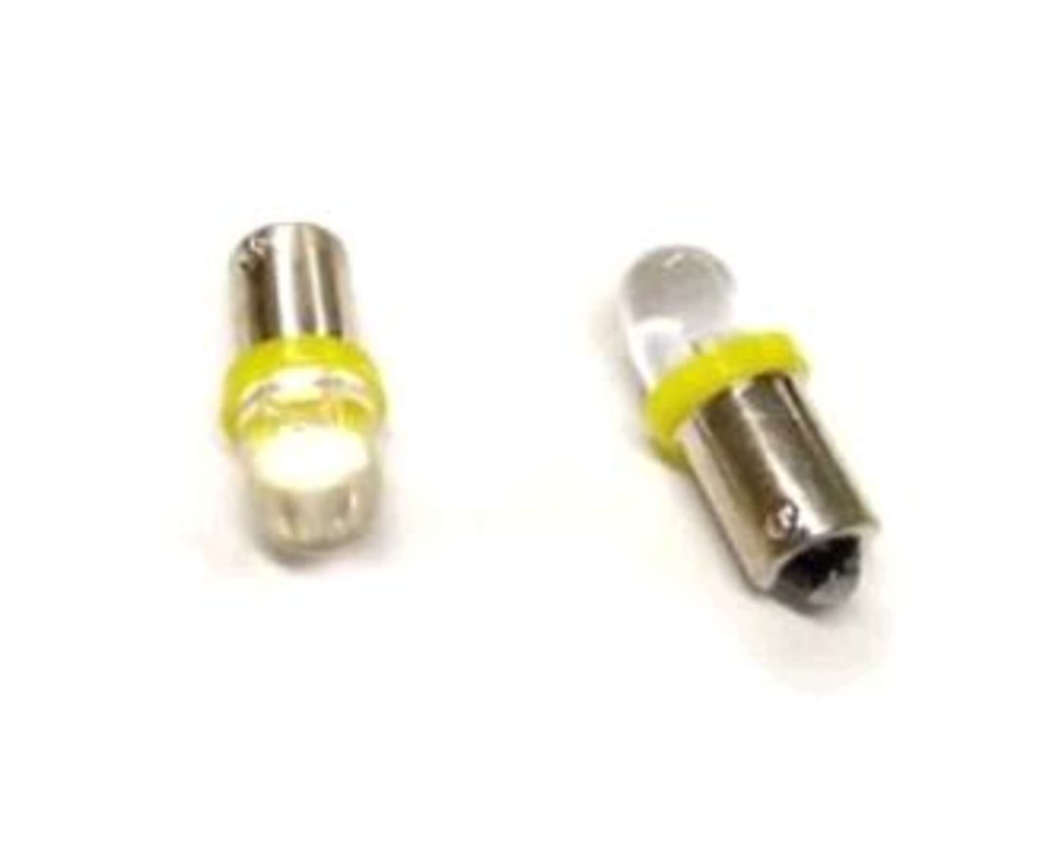 Лампа BA9S (мини) (пара) 12V 3W (габарит, приборы, желтая) PLT