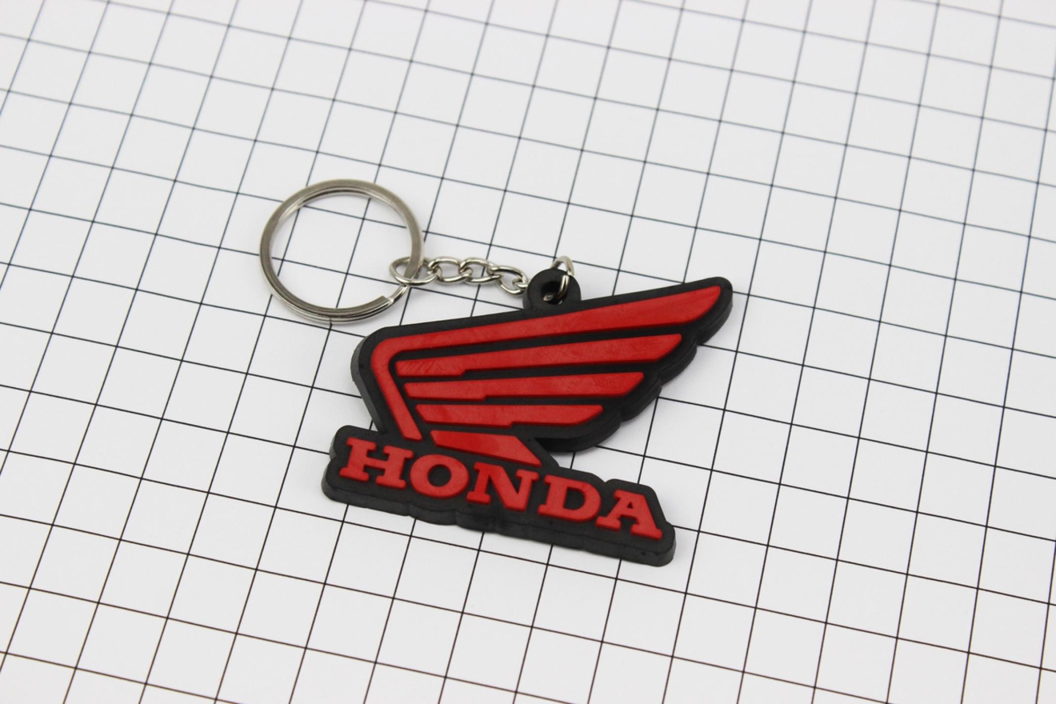 Брелок резиновый HONDA (красный) 50х42мм KS