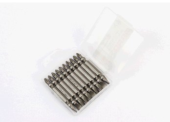 Бита двухсторонняя PH2/SL6 65мм 1/4 S2 10шт KS