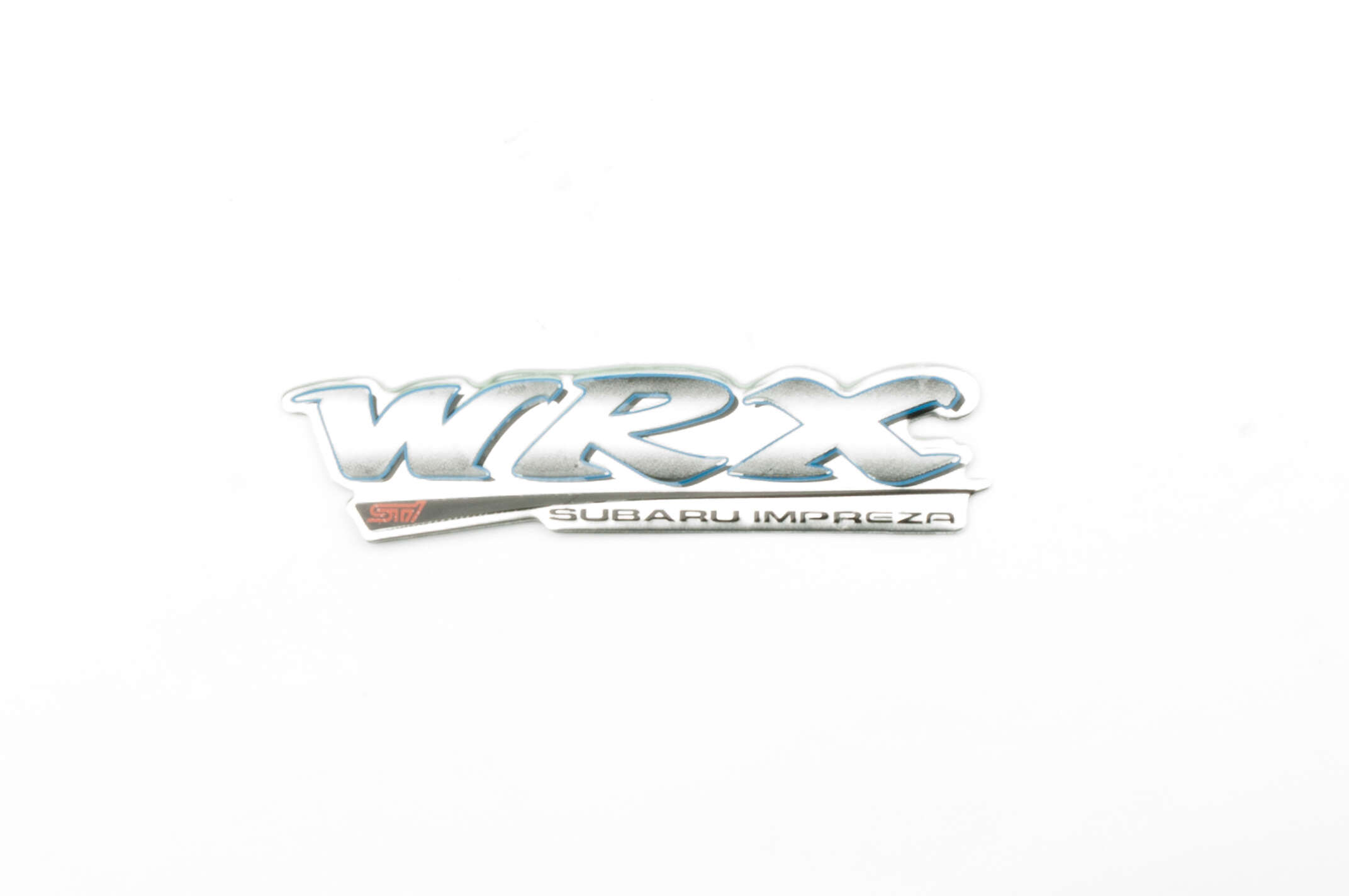 Наклейка шильдик WRX (13х3см, хром) (#1676)