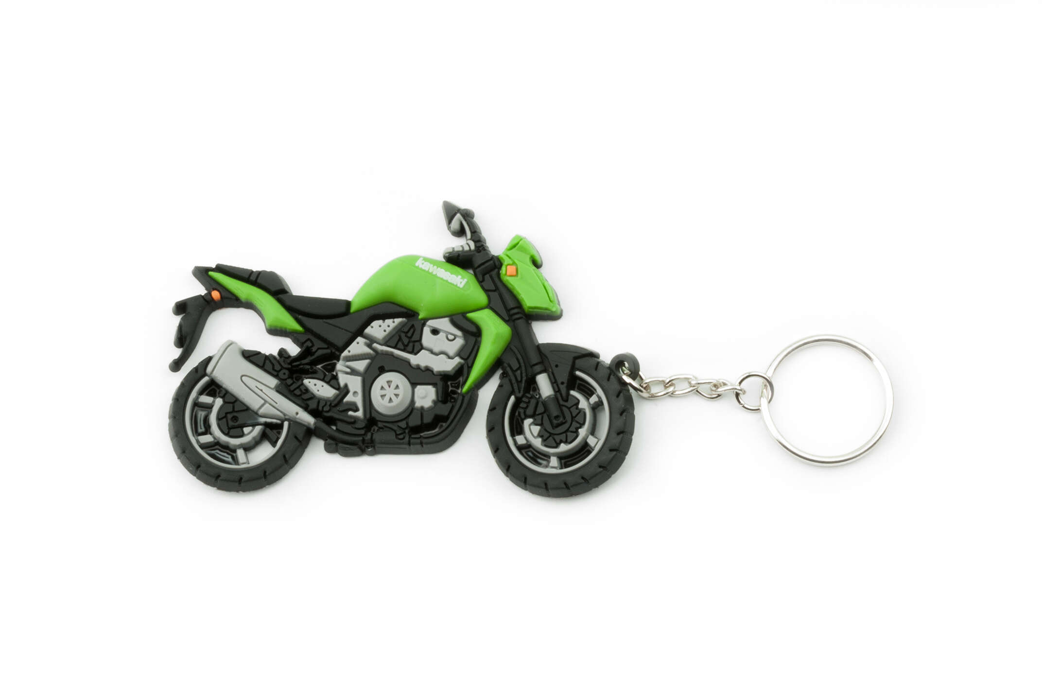 Брелок резиновый байк KAWASAKI (зеленый) (#YSK135)