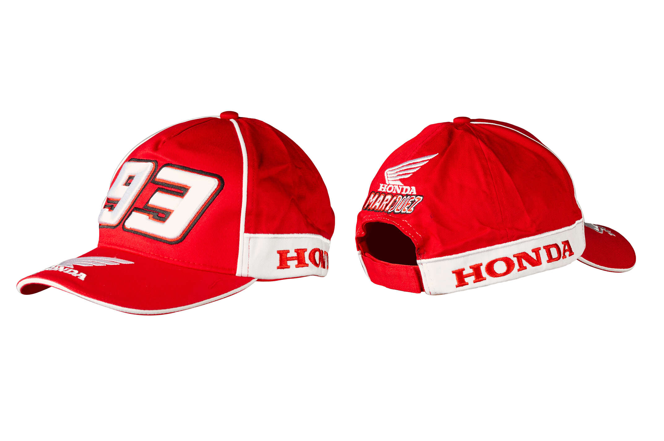 Бейсболка HONDA AND MARC MARQUEZ (красная, 100% хлопок)
