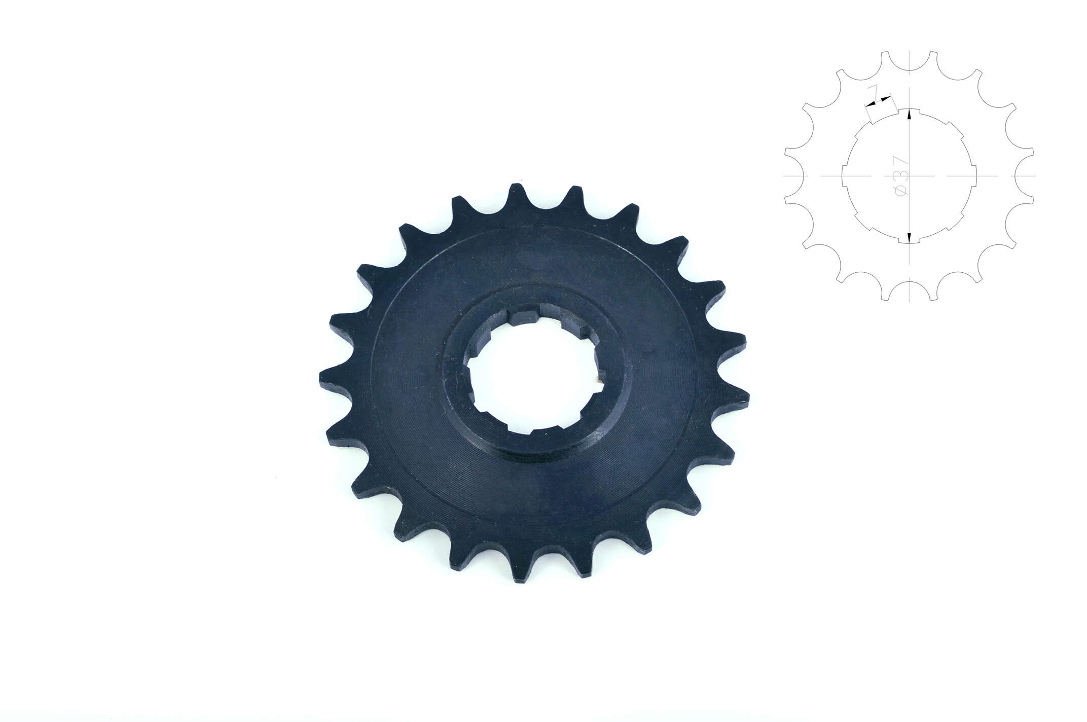 Звезда трансмиссии (передняя) ИЖ 520-21T EVO