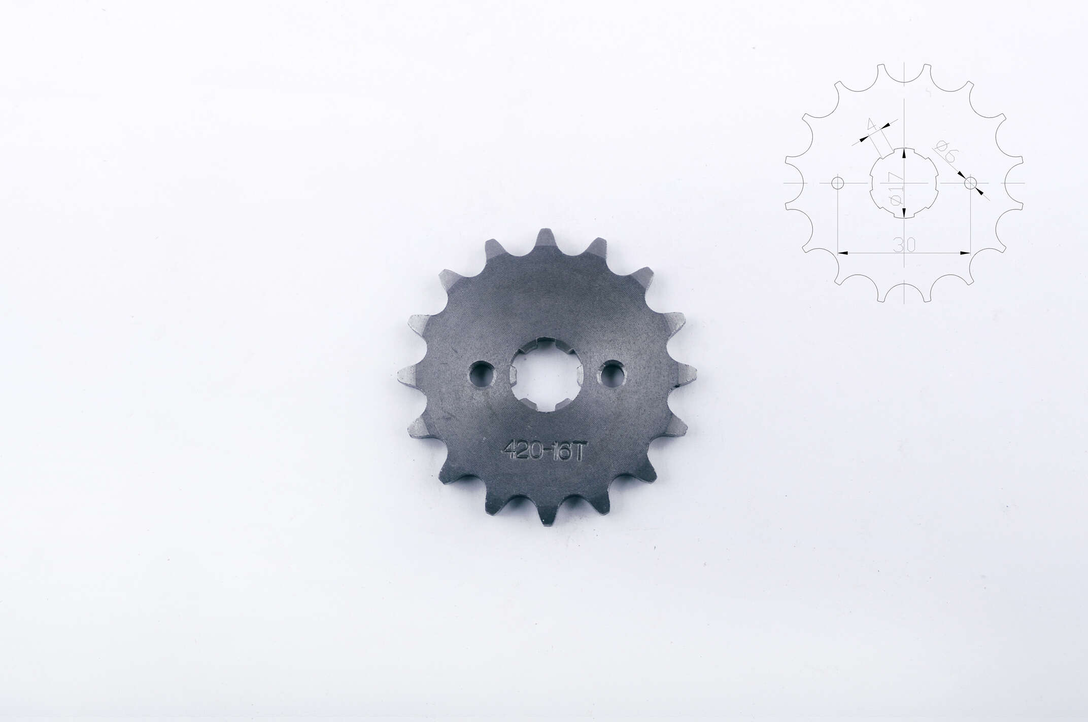 Звезда трансмиссии (передняя) Delta 420-16T AMG