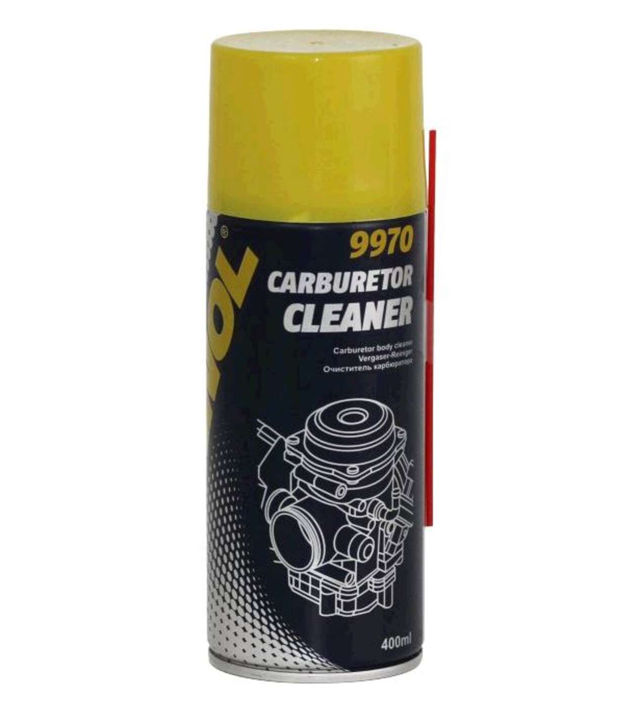 Очиститель карбюратора 400мл (аэрозоль) (9970 Carburetor Cleaner) MANNOL