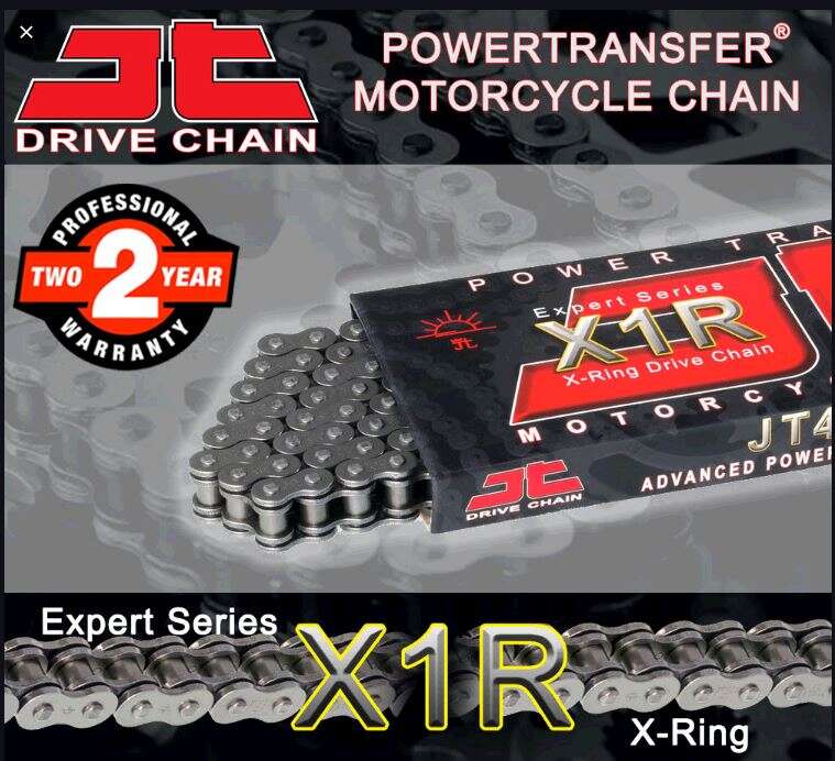 Цепь трансмиссии 428-136H X-Ring X1R (сальниковая) (JTC428X1R136SL) (до 250 см3) (Япония) JT SPROCKETS