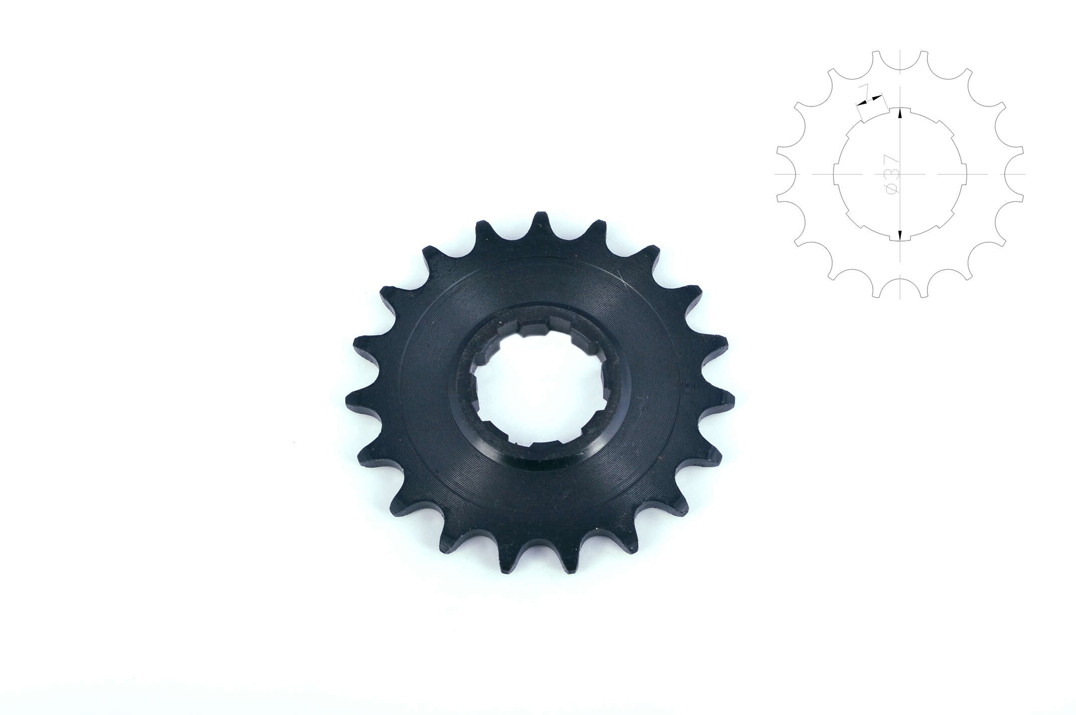 Звезда трансмиссии (передняя) ИЖ 520-19T EVO