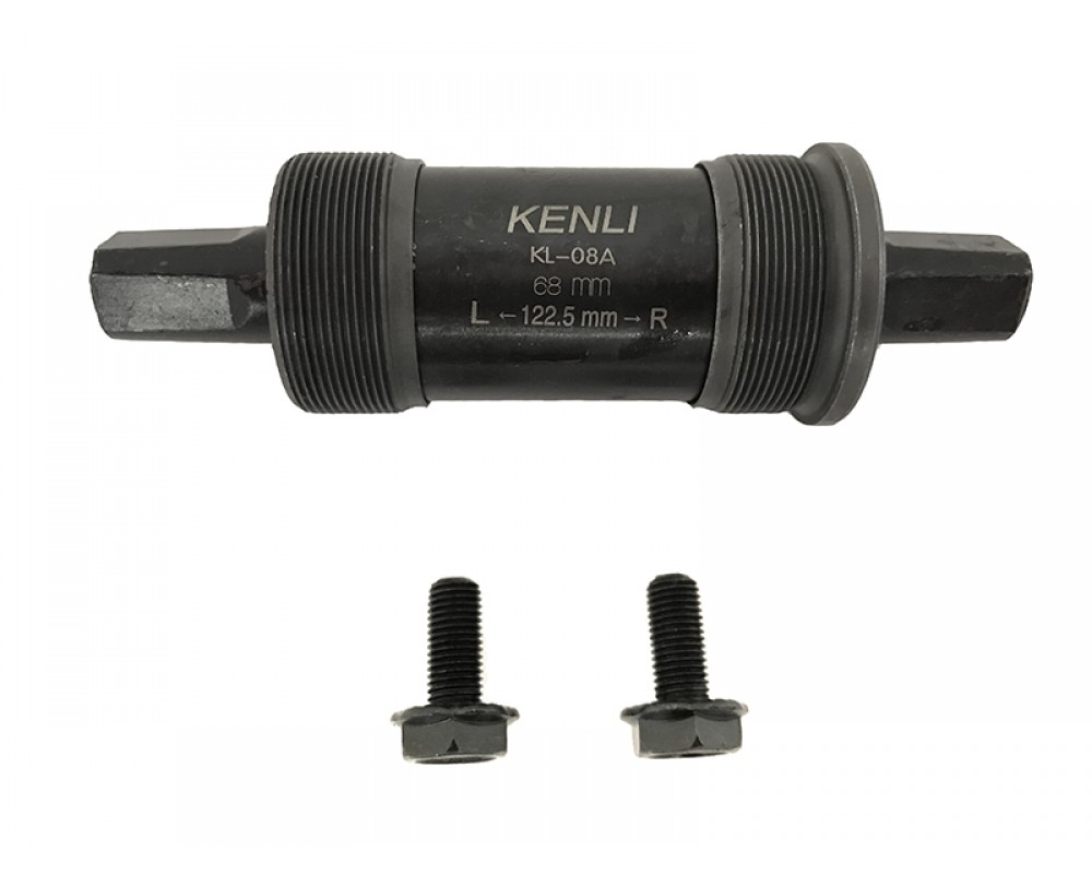 Каретка велосипедная неразборная (квадрат) (L-122mm) (KL-08A) KL
