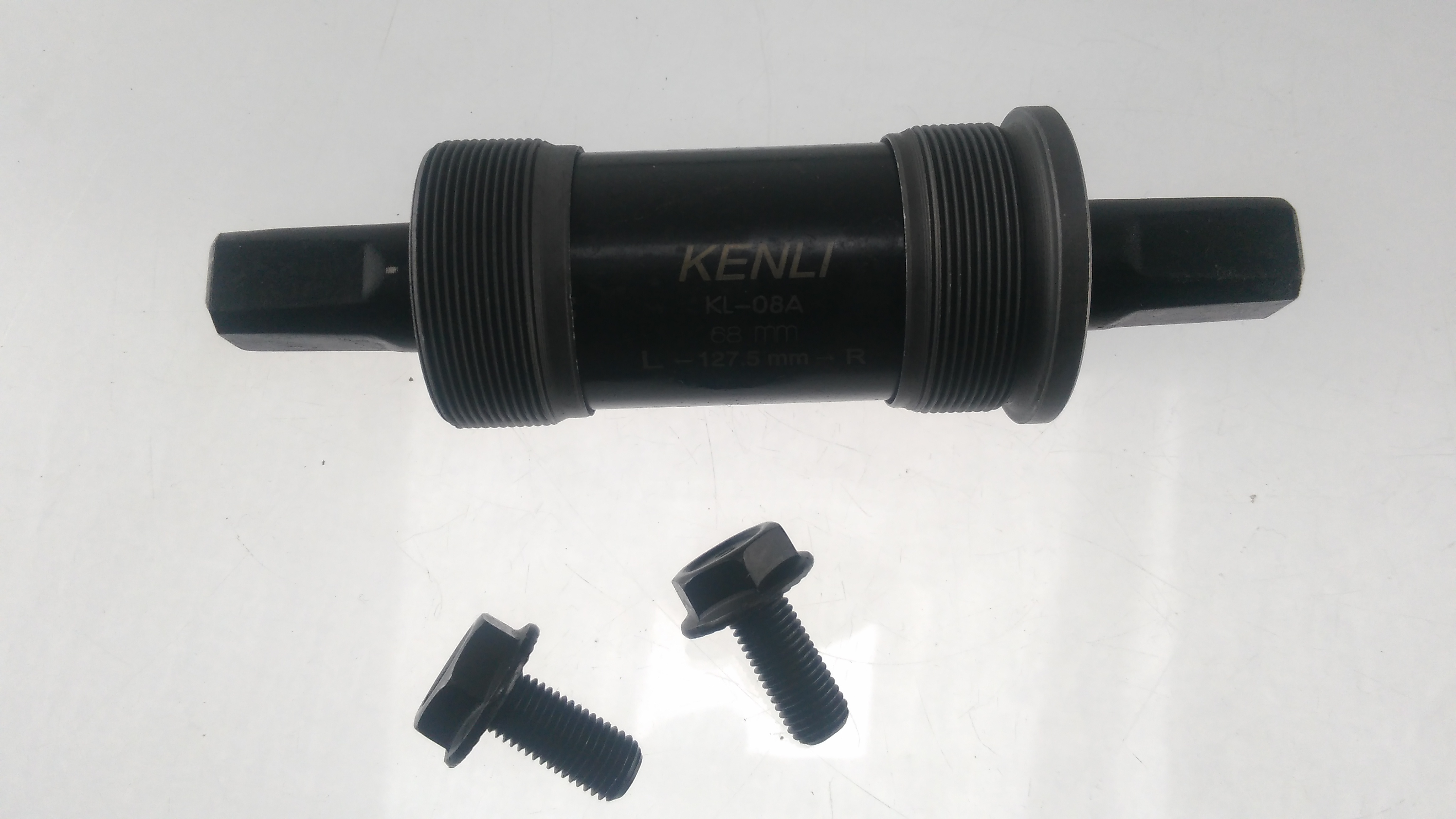 Каретка велосипедная неразборная (квадрат) (L-127.5mm) (KL-08A) KL