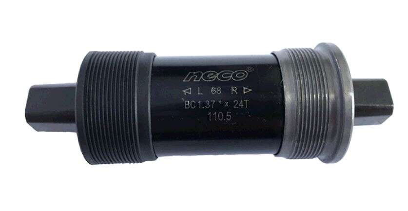 Каретка велосипедная неразборная (квадрат) (L-110mm) (B910P) (Neco) KL