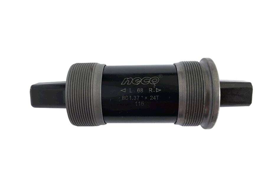 Каретка велосипедная неразборная (квадрат) (L-115mm) (B910) (Neco) KL