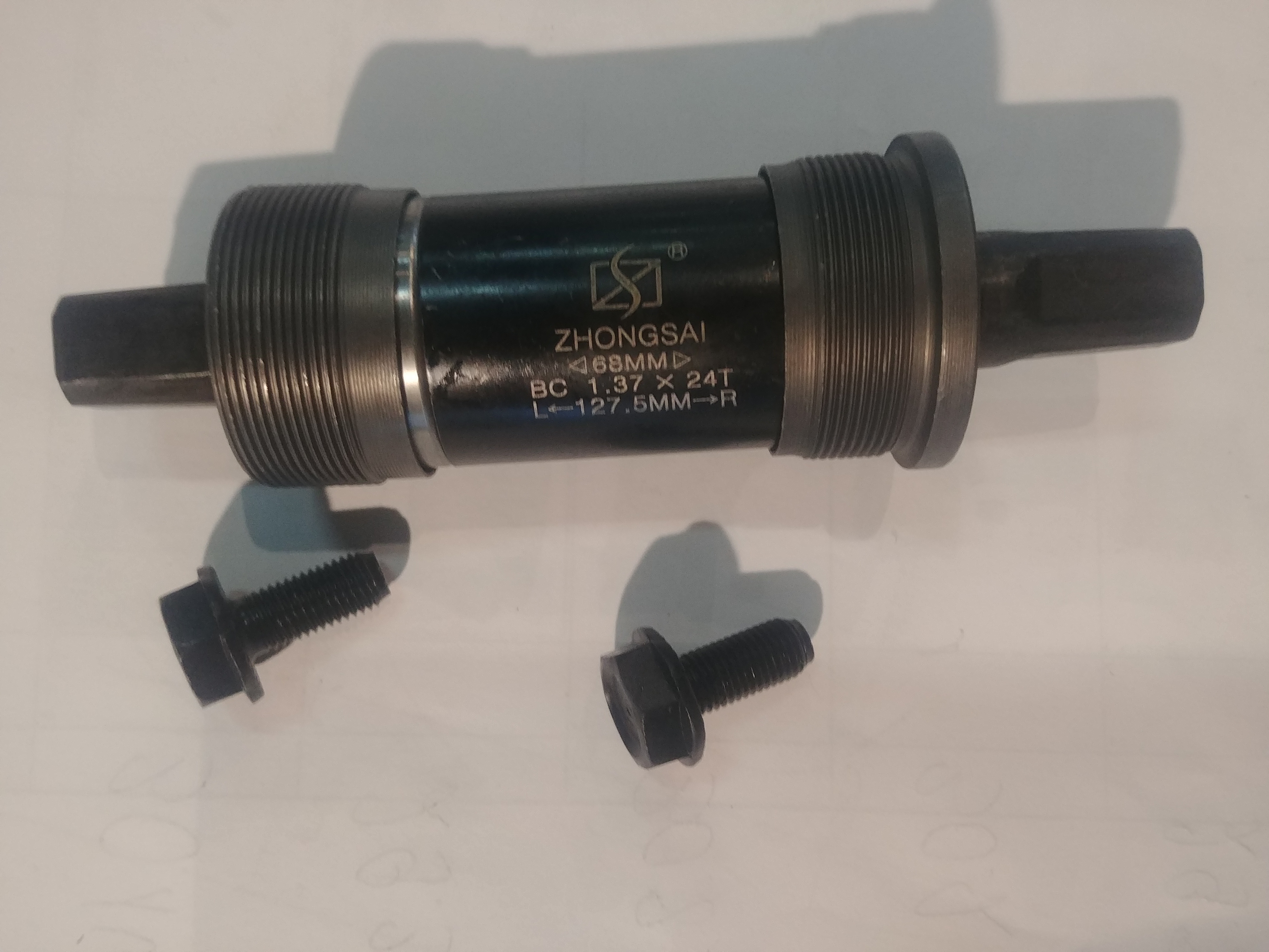 Каретка велосипедная неразборная (квадрат) (L-127.5mm) FM