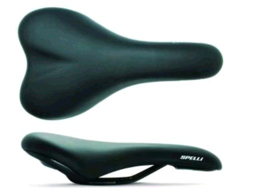 Седло велосипедное (SPORT, черное, Spelly) FM-4