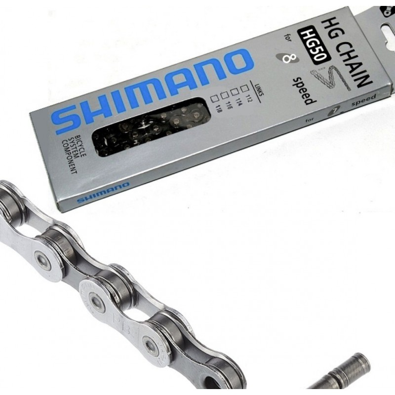 Цепь велосипедная (1/2х3/32 116L, 8 ск) SHNM , HG50 BBC-2