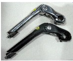 Вынос руля велосипеда (под рулевую резьбовую) (L-180mm, D-22mm) (черный , хром) BBC
