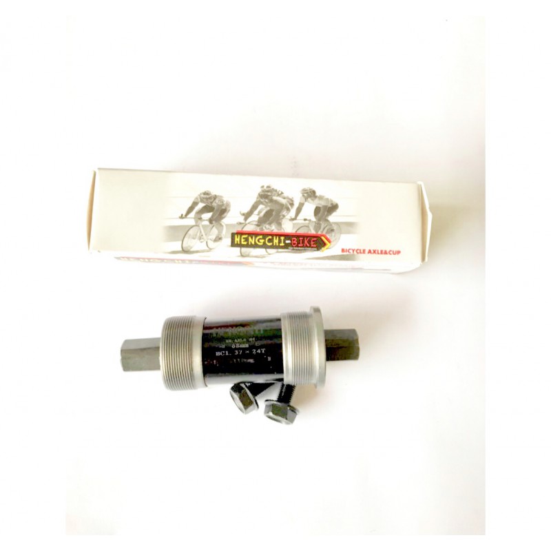 Каретка велосипедная неразборная (квадрат) (L-124.5mm) HENGCHI-BIKE BBC