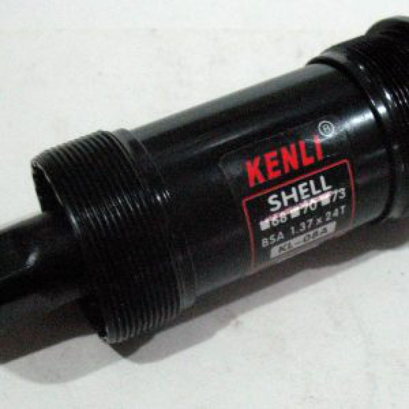 Каретка велосипедная неразборная (квадрат) (L-127.5mm) KENLI BBC-2
