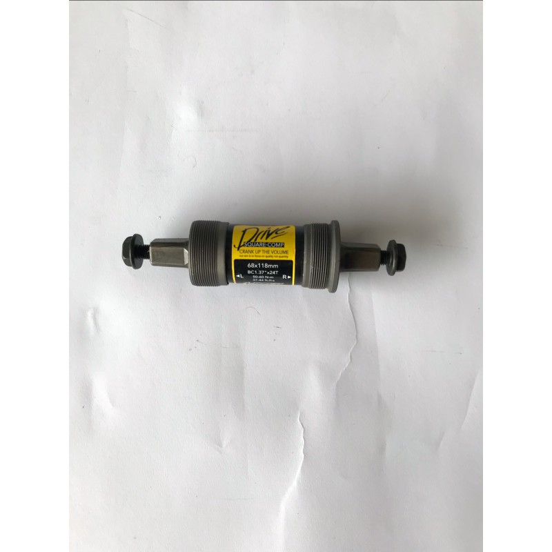 Каретка велосипедная неразборная (квадрат) (L-127.5mm) LASCO BBC-4