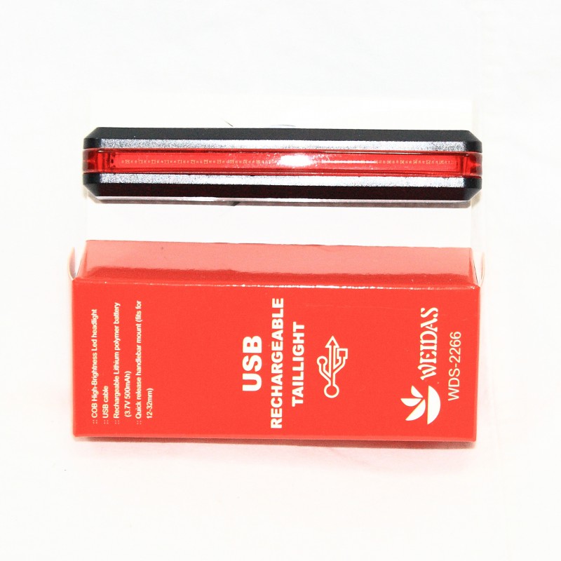Стоп-сигнал (в сборе) велосипедный (мигалка) (mod:RPL-2266 GA-38) с зарядкой под USB BBC