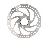 Диск тормозной велосипедный (mod:SD-04, Ø160mm, на 6 болтов) (+переходник) KL