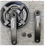 Звезды велосипедные (передние) 24/34/42T (+2 шатуна L- 170mm, квадрат, черные, алюминий, с защитой) (FC-TY301) (SHMN) YT