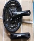 Звезды велосипедные (передние) 24/34/42T (+2 шатуна L-170mm, квадрат, черные, с защитой) prowe YT-3