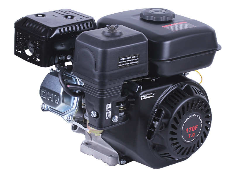 Двигатель м/б 170F (7.5Hp) (вал Ø 19мм, под шпонку) + шкив TТ AMG
