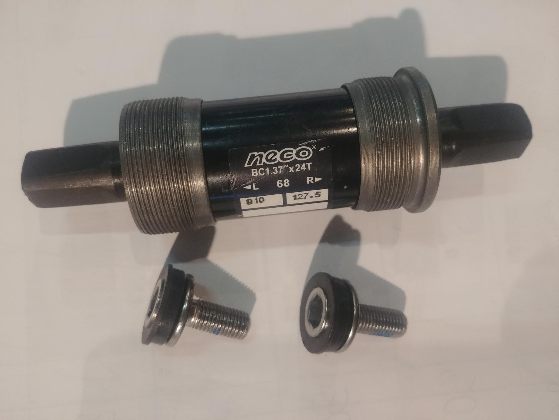 Каретка велосипедная неразборная (квадрат) (L-127.5mm) YKX