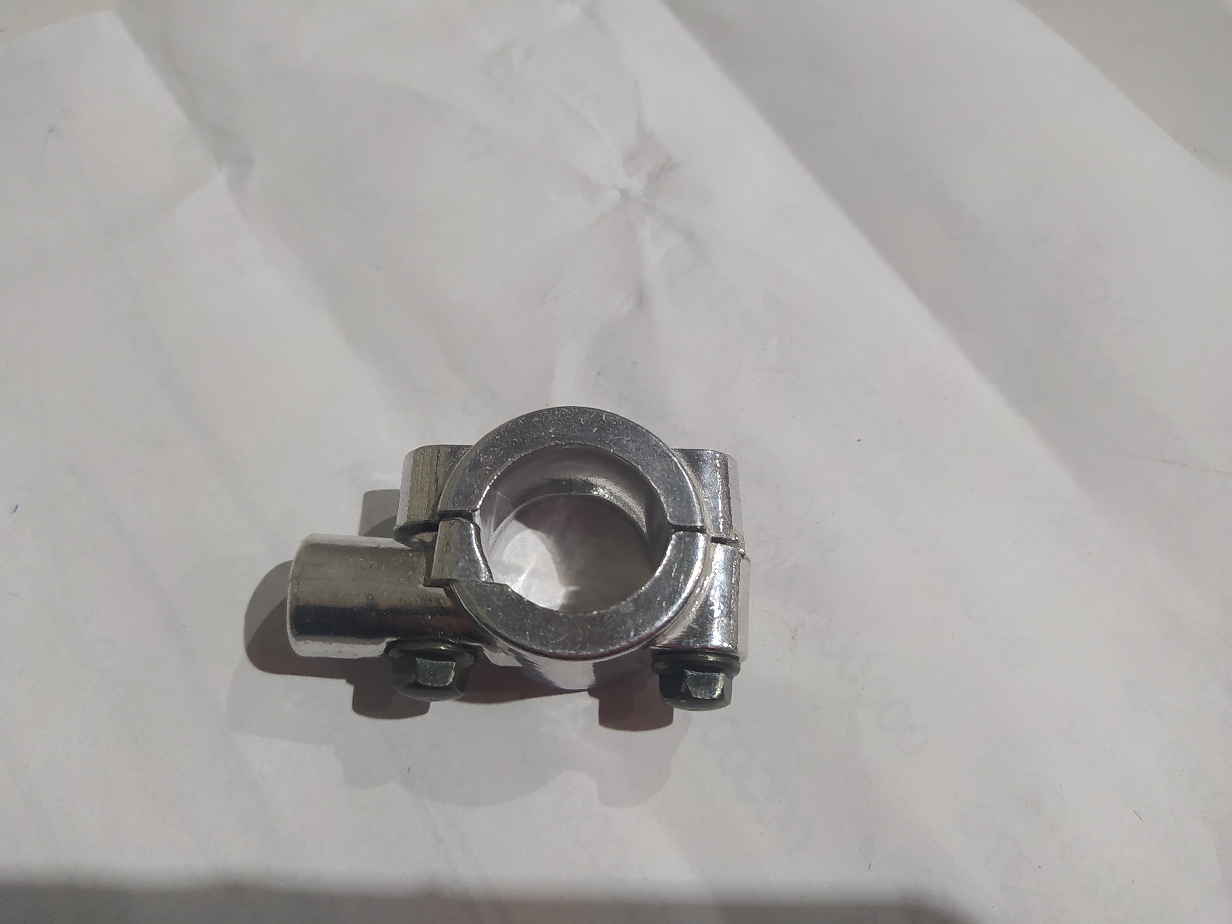 Крепление на руль зеркал (22mm, под 8 болт) хром OEM