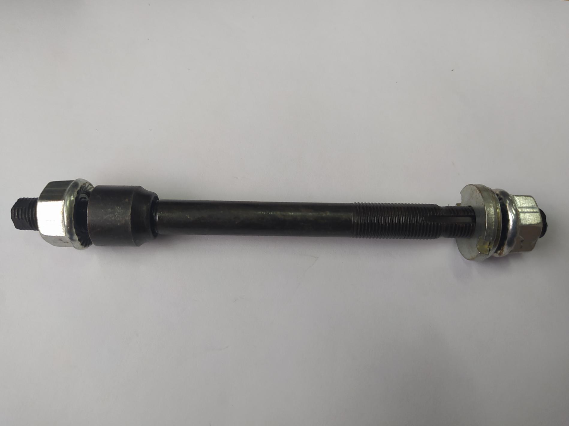 Ось колеса заднего велосипедная (L-155mm) ( черная) YKX