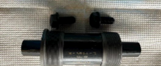 Каретка велосипедная неразборная (квадрат) (L-122mm) KENLI YT-3