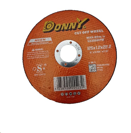 Диск отрезной по металлу 125x1,2x22,2 мм DONNY KOSA