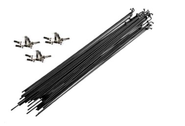 Спица велосипедная (L-228mm, 14G) (144шт) (черные) OEM