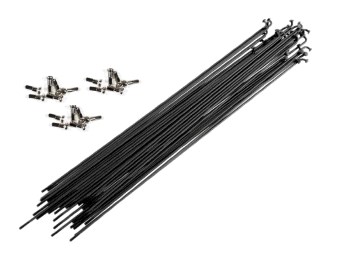 Спица велосипедная (L-284mm, 14G) (144шт) (черные) OEM