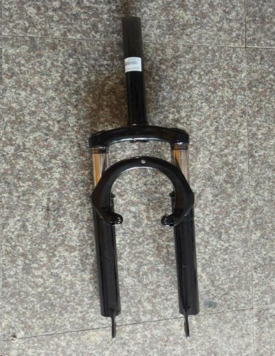 Вилка велосипедная амортизационная (26, черная, V-Brake)