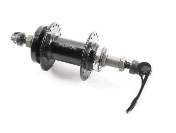Втулка заднего колеса велосипеда (36 спиц, 14G) под свободобег, Disk-brake, креп. эксцентрик, черная SF-A210R KS