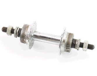 Втулка заднего колеса велосипеда (36 спиц, 14G) под свободобег, Disk-brake (резьба), креп. гайка, тип 2 KS