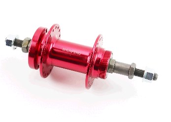 Втулка заднего колеса велосипеда (36 спиц, 14G) под свободобег, Disk-brake, креп. гайка, розовая SF-A210R KS-4