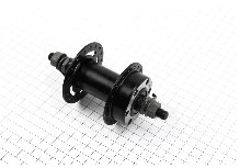 Втулка переднего колеса велосипеда (36 спиц) Disk-brake, креп. гайка, черная SF-A25F KS-4